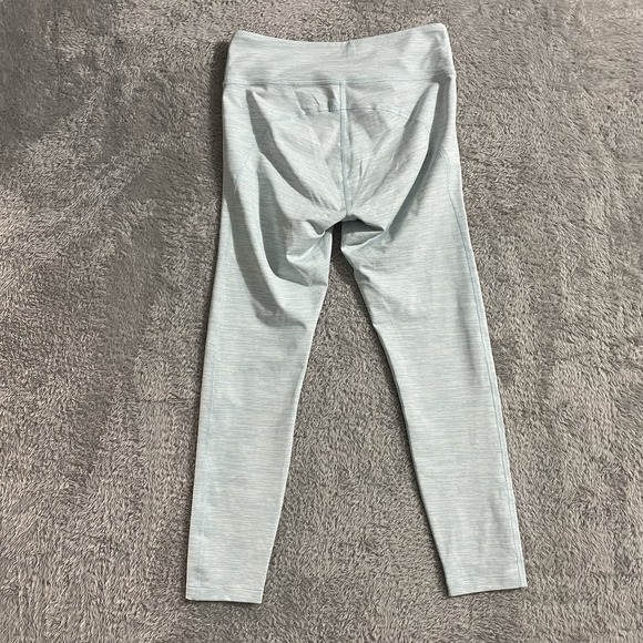 Outdoor Voices Leggings Womens Size Medium Ankle Blue and White Stretch Athletic - Picture 8 of 8